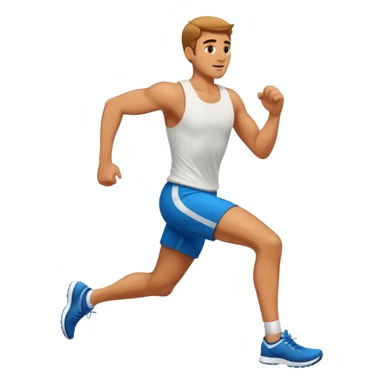 Guy running sticker
