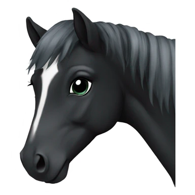 Pony black  sticker