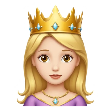 Princess wearing a crown  sticker