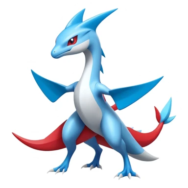 Latias-Salamence-Fakémon-hybrid-creature (full body)  sticker