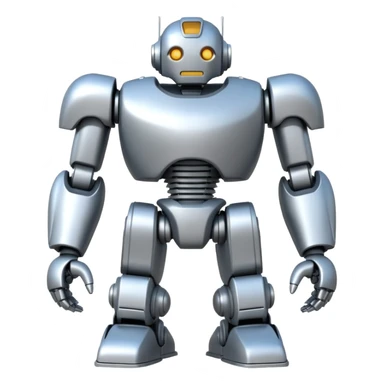A giant robot standing heroically sticker