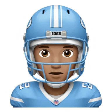 college football player Carolina Blue sticker