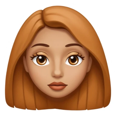 Piel triguella ojos almendrados labios gruesos sticker