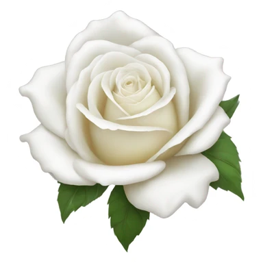White rose sticker