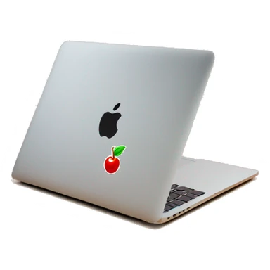 macbook covered with cherry sticker sticker
