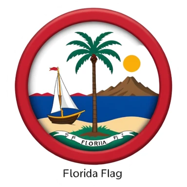Florida flag sticker