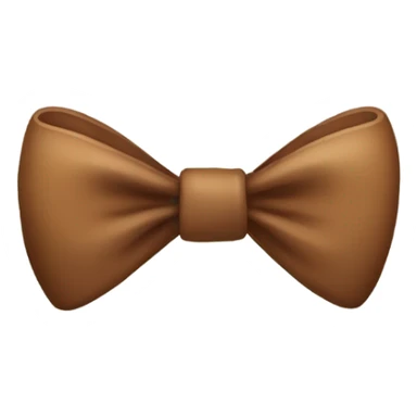 A cute bow with a brown color sticker