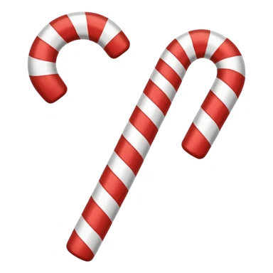 Candy cane sticker