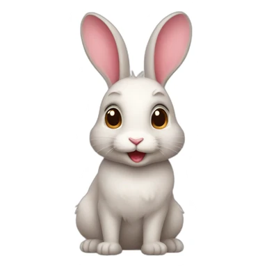 Rabbit in love sticker