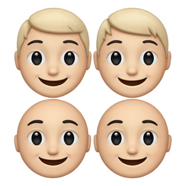 A smile face one side black on left on right white in the middle  sticker