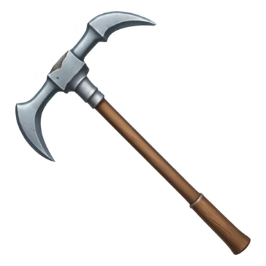 Double-sided pickaxe for mining ore sticker