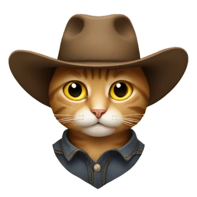 Cowboy cat sticker