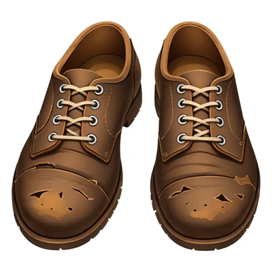 Worn torn Shoes sticker