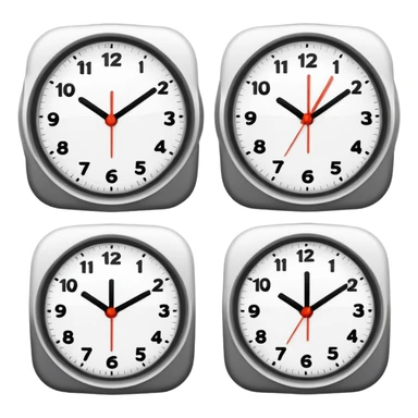 standard emoji clock set at 4:20 sticker