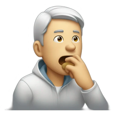 guy coughing sticker