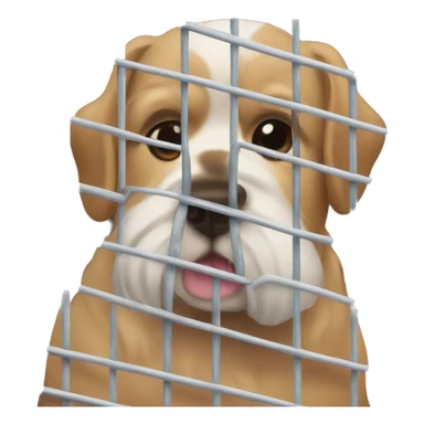 dog cage sticker