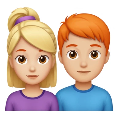 남학생과 여학생 아이콘 sticker