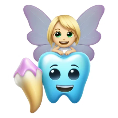 fairy next to a tooth sticker