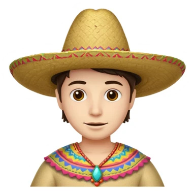 Cara blanca y un sombrero sticker