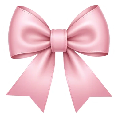 light pink ribbon bowh sticker