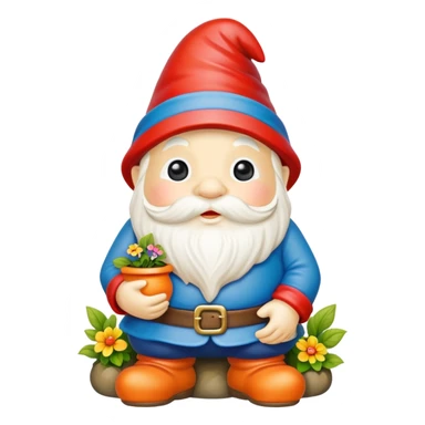 Garden gnome sticker