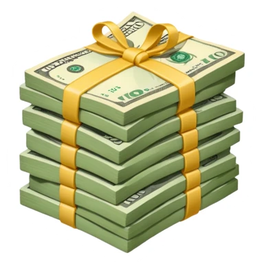 pile of money sticker