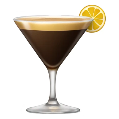 gold rimmed espresso martini glass  sticker
