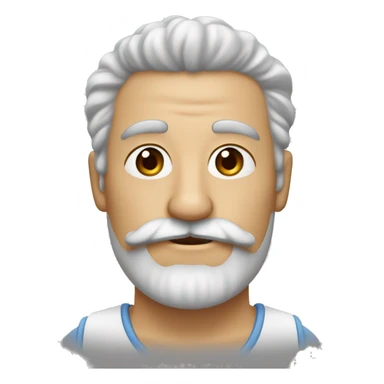 homem branco de cabelo lambido e bigode quadrado sticker