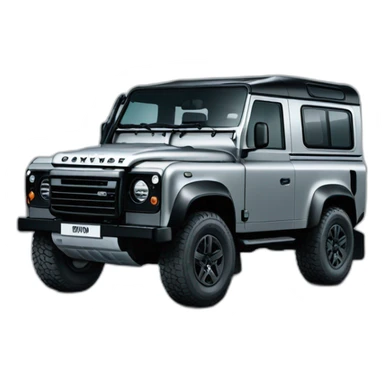 the new landrover defender black sticker