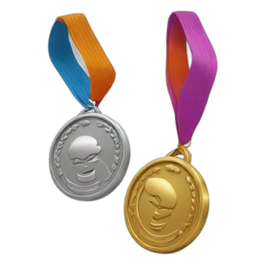 karate medals silver bronze gold sticker