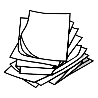 small stack of papers sticker