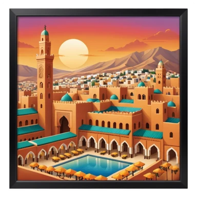 Morocco sticker