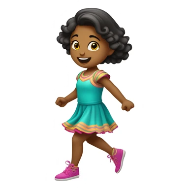 Niña bailando sticker