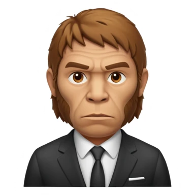 Neanderthal in suit sticker