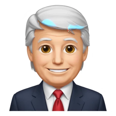 Trump but Happy sticker