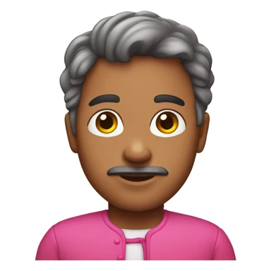 A person with a pink laso sticker