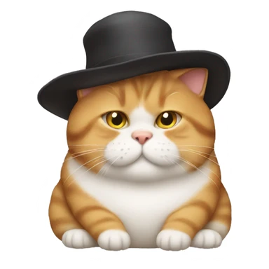fat cat with fat shat sticker