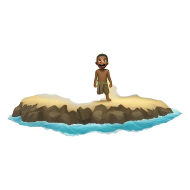 castaway on a island sticker