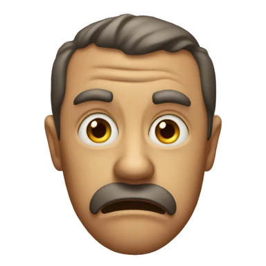 Disgusted emoji that’s judging you sticker