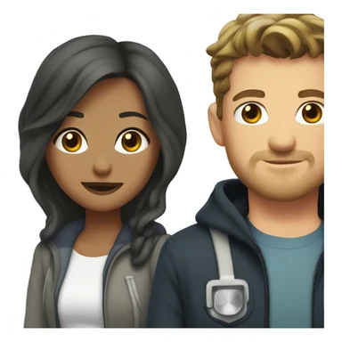 Lexi grey and mark sloan sticker
