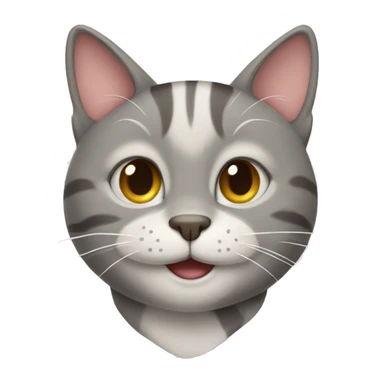 Smiling cat sticker