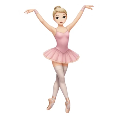 Ballet dancer in thigh highs sticker