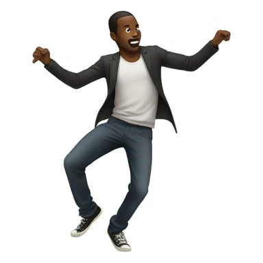 Black guy doing the dab sticker