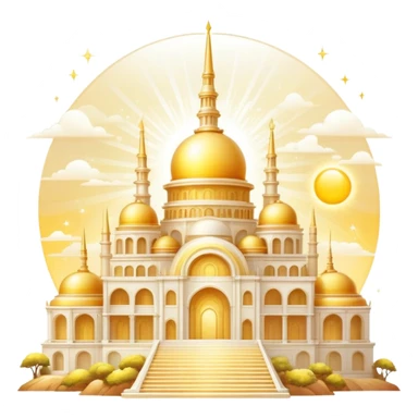 Epic divine sparkly glittery complex detailed gradients white golden bright light solarpunk sunny aesthetic-scenery sticker