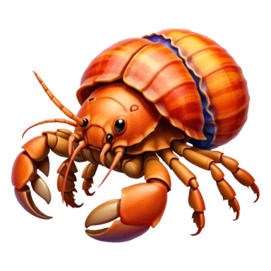 hermit crab sticker