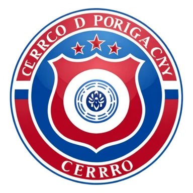Escudo del club cerro porteño de Paraguay escudo original sticker
