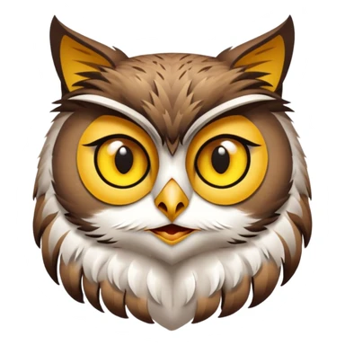 Un hiboux chat sticker