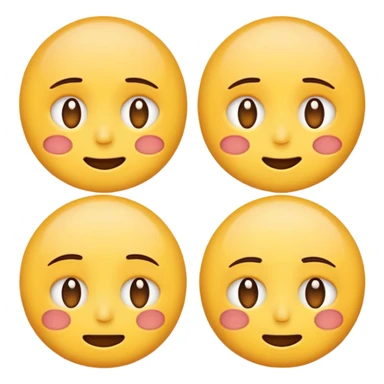 emoji face showing multiple emotions at once, happy on one side and sad on the other sticker