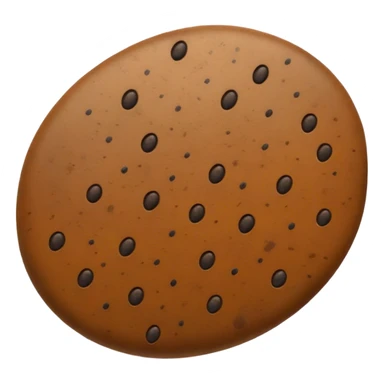 realistic seed, detailed macro close-up, textured surface with natural patterns, shades of brown and little beige with 5-10 small equal sized distinctive black speckles, oval-shaped, glossy, studio lighting, sharp focus, high-resolution photography, isolated on neutral background sticker