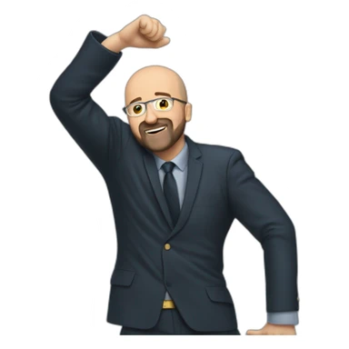 Charles Michel dabbing sticker